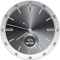 Silver Classic Watch Face