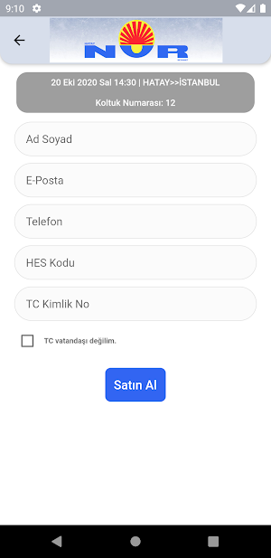 Hatay Nur Seyehat Screenshot 3