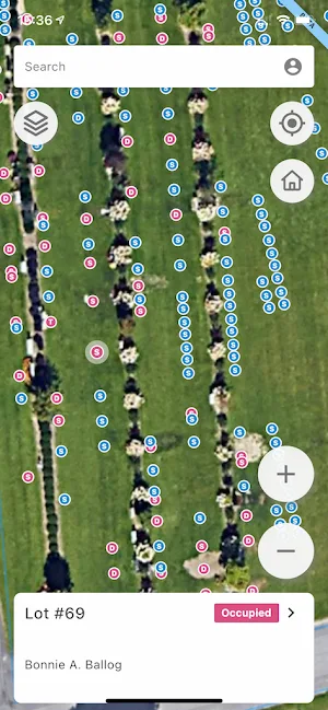 MyCemetery Screenshot 1
