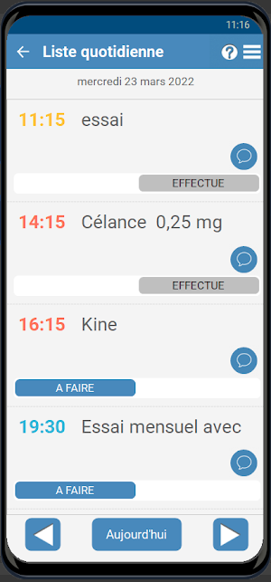 PARKINSON app Screenshot 1