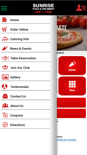 Sunrise Pizza Creamery Screenshot 1