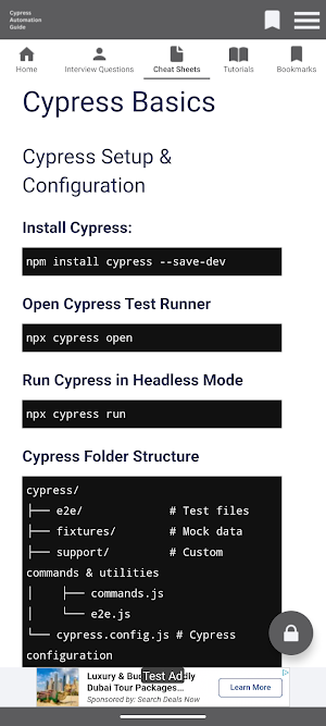 Automation Guide Cypress Screenshot 2