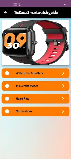 TicKasa Smartwatch Guide Screenshot 0