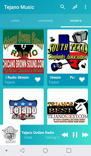 Tejano music radios online Screenshot 1