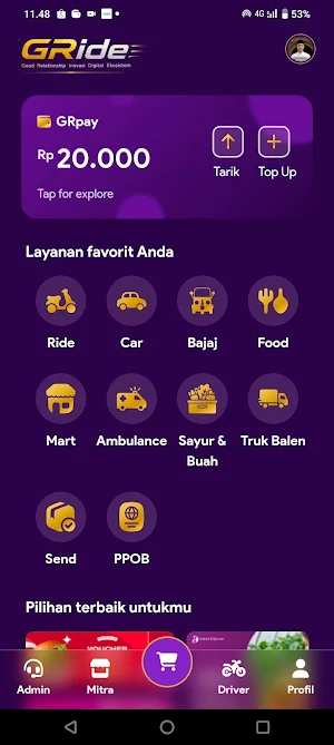 GRide - Ojek & Delivery Screenshot 0