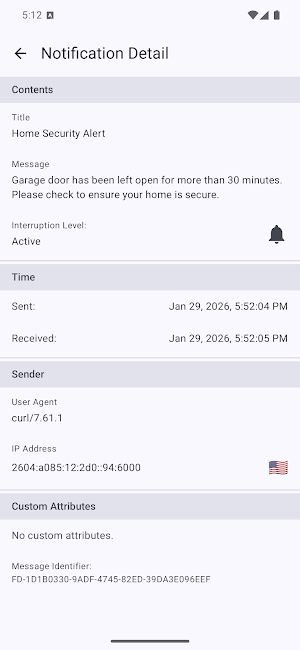 Self Notify Screenshot 1