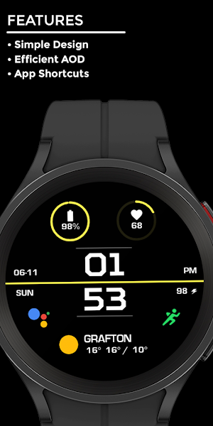Night Beam - watch face Screenshot 1