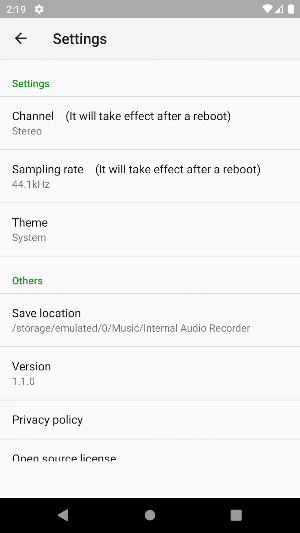 Internal Sound Recorder Screenshot 3