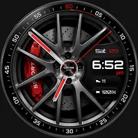 Car Rim Watch Face: Racing