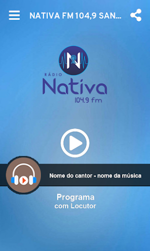 NATIVA FM 104,9 SANTANA BA Screenshot 0