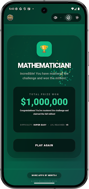 Millionaire Math Offline Brain Screenshot 3