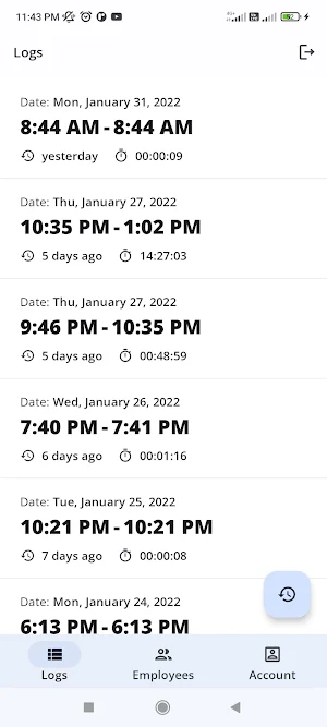 HSI Attendance Screenshot 1