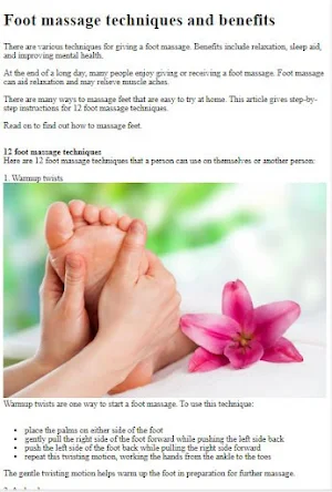 Foot Massage Tutorial Screenshot 1