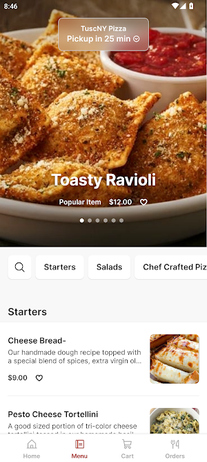 TuscNY Pizza Screenshot 1
