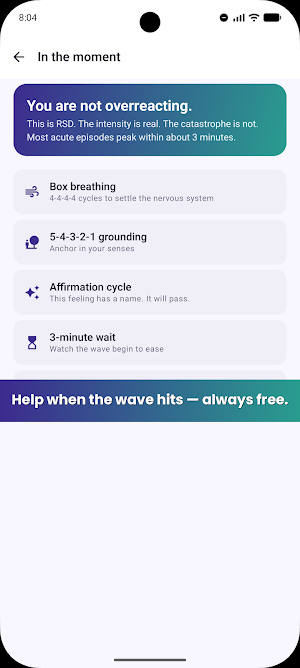 Felt: Rejection Sensitivity Screenshot 3