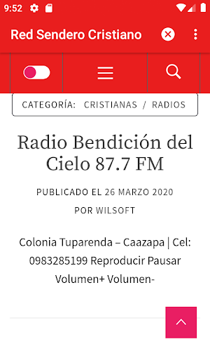 Red Sendero Cristiano Screenshot 2