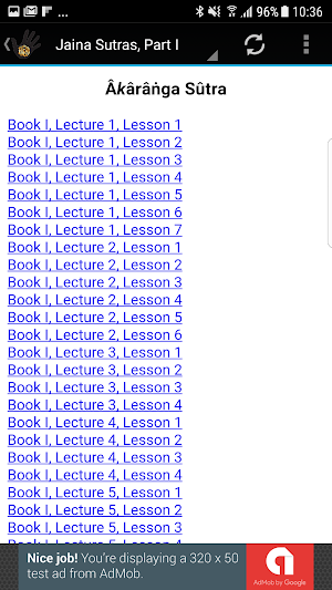 Jaina Sutras & Jainism Texts Screenshot 2