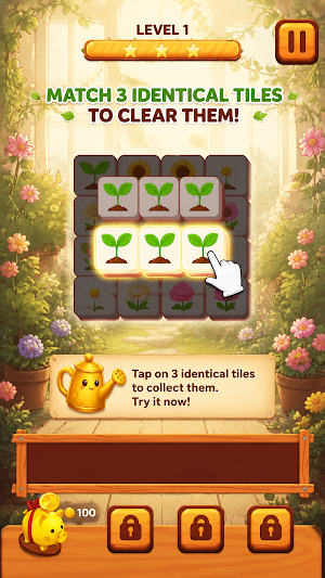 Garden Mahjong: Tile Match Screenshot 1