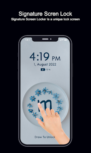 Signature Lock Screen Screenshot 1