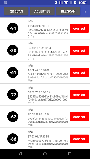 BLE(gatt, sacn, connet, write, advertiser, qr) Screenshot 0