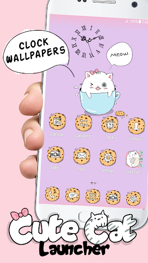 Cute Cat Launcher Screenshot 1