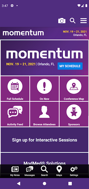 MOMENTUM 2021 Screenshot 2
