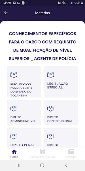 Concursos na Mão - Abertos Previstos e Noticias Screenshot 1