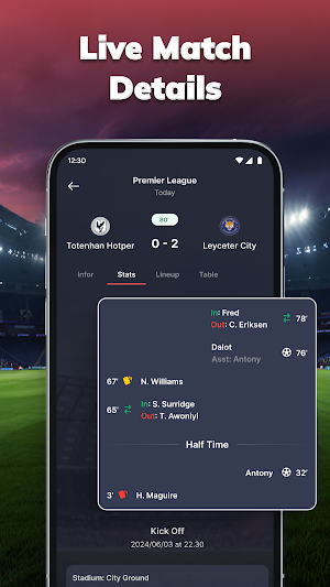 MatchLive: Football Live Score Screenshot 2