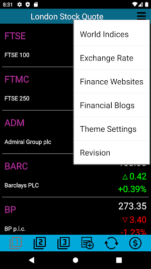 Stocks - London Stock Quote Screenshot 1