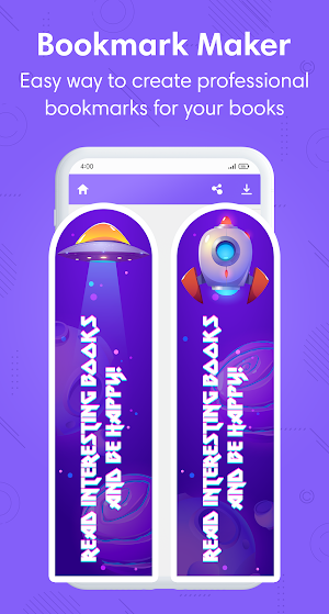 Bookmark Maker - Reading Art Screenshot 1