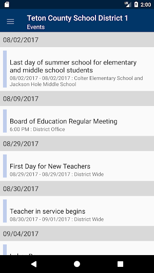 Teton County School District #1 Screenshot 2