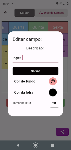 Horário das Aulas Pro Screenshot 3