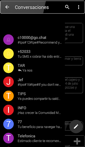THEME EVOLVESMS BLACK GLASS Screenshot 1