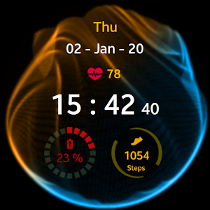 Colorful Smoke Watch Face Screenshot 2