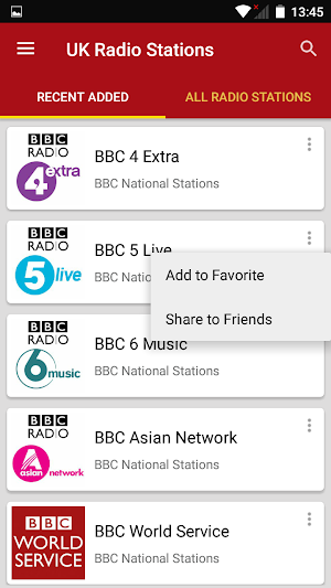 United Kingdom Radio Stations  Screenshot 1