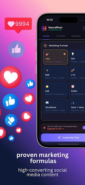 NeuralPost: Marketing strategy Screenshot 0