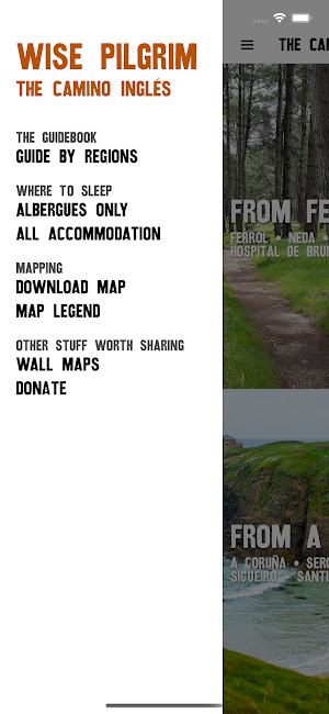 Wise Pilgrim Camino Inglés Screenshot 1