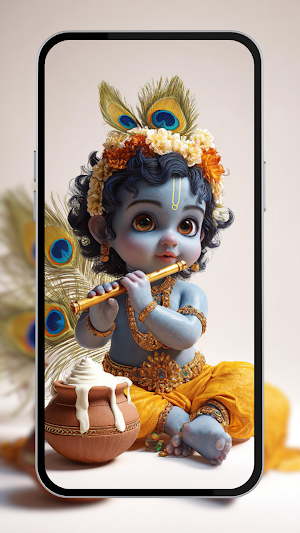 Krishna Wallpaper - श्री कृष्ण Screenshot 2