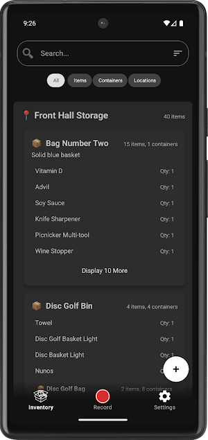 SmartStow - Say it. Find it. Screenshot 1