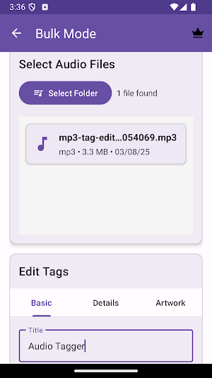 Batch Audio Tagger- mp3 tagger Screenshot 2