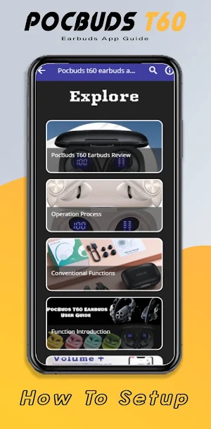 Pocbuds t60 earbuds app Guide Screenshot 0