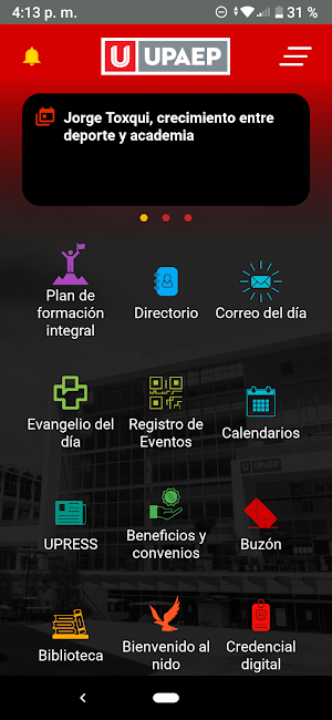 UPAEP Personal Screenshot 2