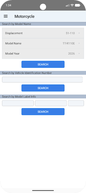 YAMAHA Parts Catalogue CAN Screenshot 0