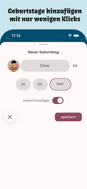 Birthdays Reminder and Cards Screenshot 2