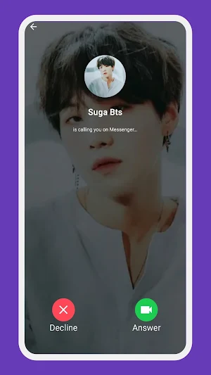 Suga Bts Call Simulator Screenshot 1