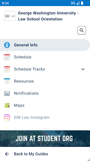 GW Law Orientation Screenshot 2