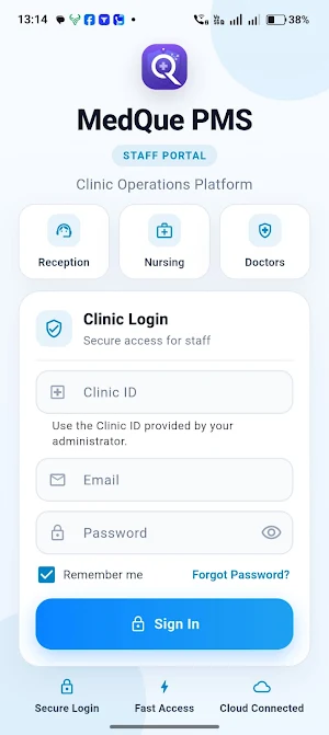 MedQuePMS Staff Screenshot 0