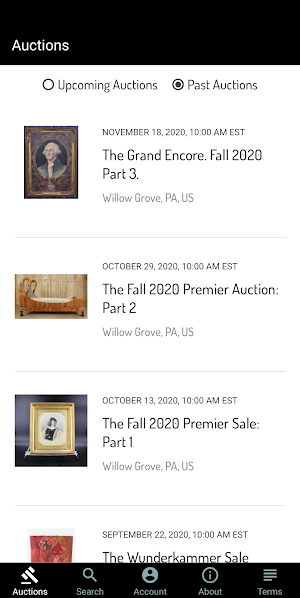 Ashcroft and Moore Live Bidding Screenshot 0