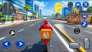 Food delivery boy bike game Screenshot 0