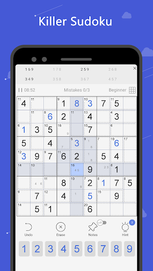 Killer Sudoku - free number puzzle, sudoku puzzle Screenshot 0